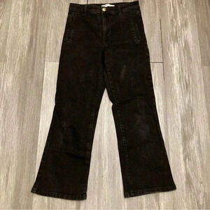Zara Ankle High Rise Jeans Denim‎ US4 Womens Ankle Mid Flare